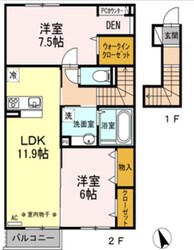 ヴェルデハイツの物件間取画像